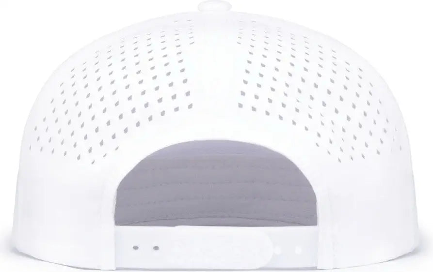 Pacific Headwear P788 Perforated 6-panel Arch Cap - White - 7’’ - 7 7/8’’