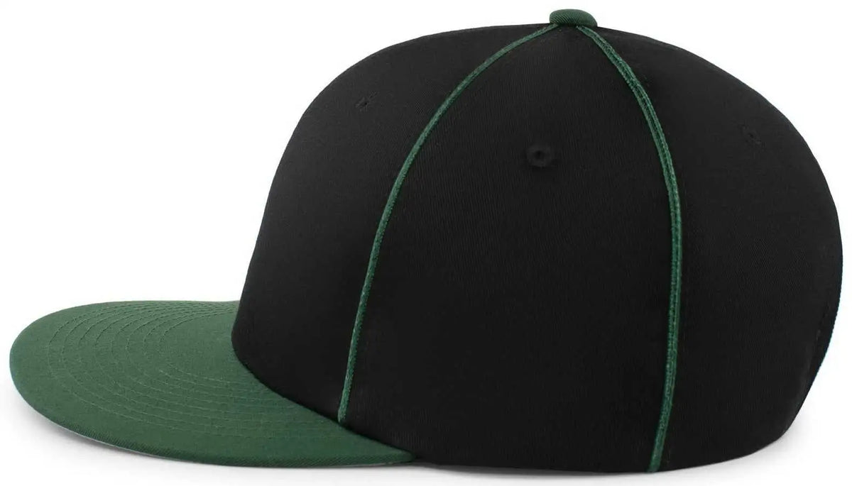 Pacific Headwear P820 Momentum Team Cap - Black Dark Green