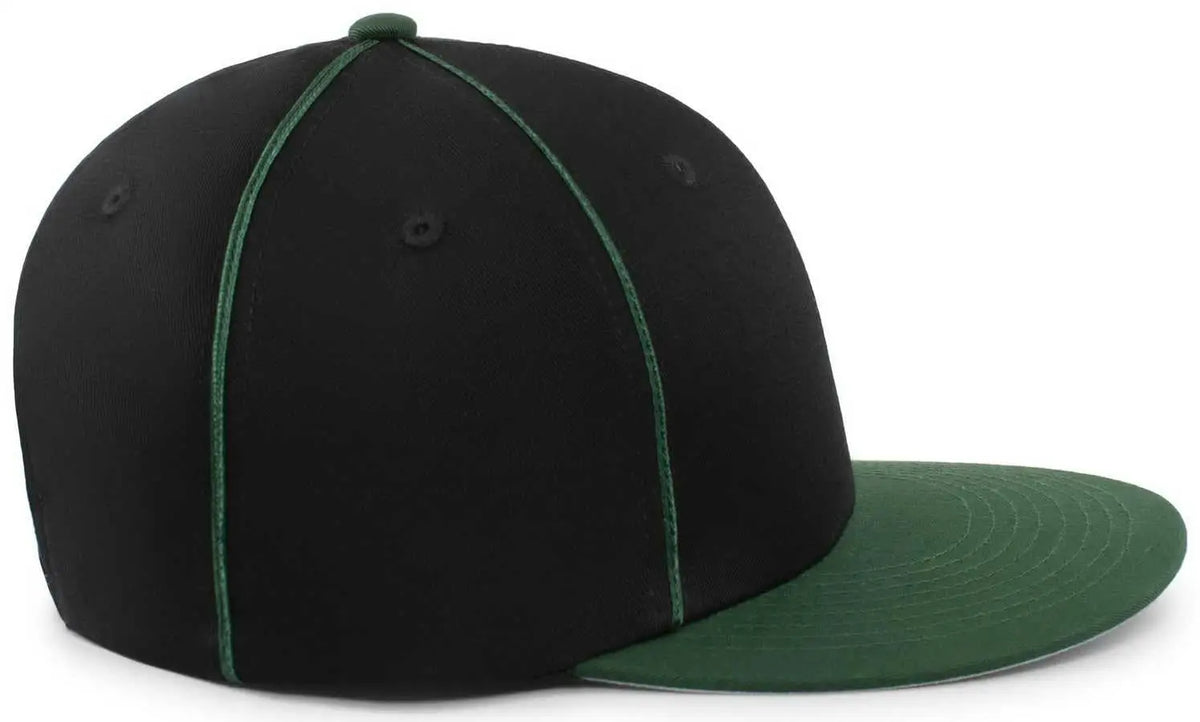 Pacific Headwear P820 Momentum Team Cap - Black Dark Green