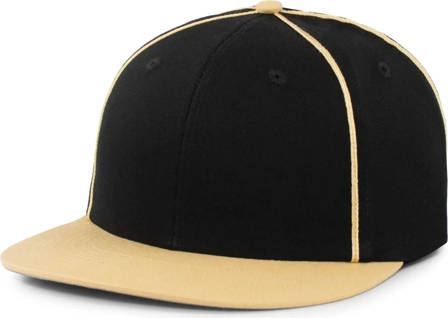 Pacific Headwear P820 Momentum Team Cap - Black Vegas Gold