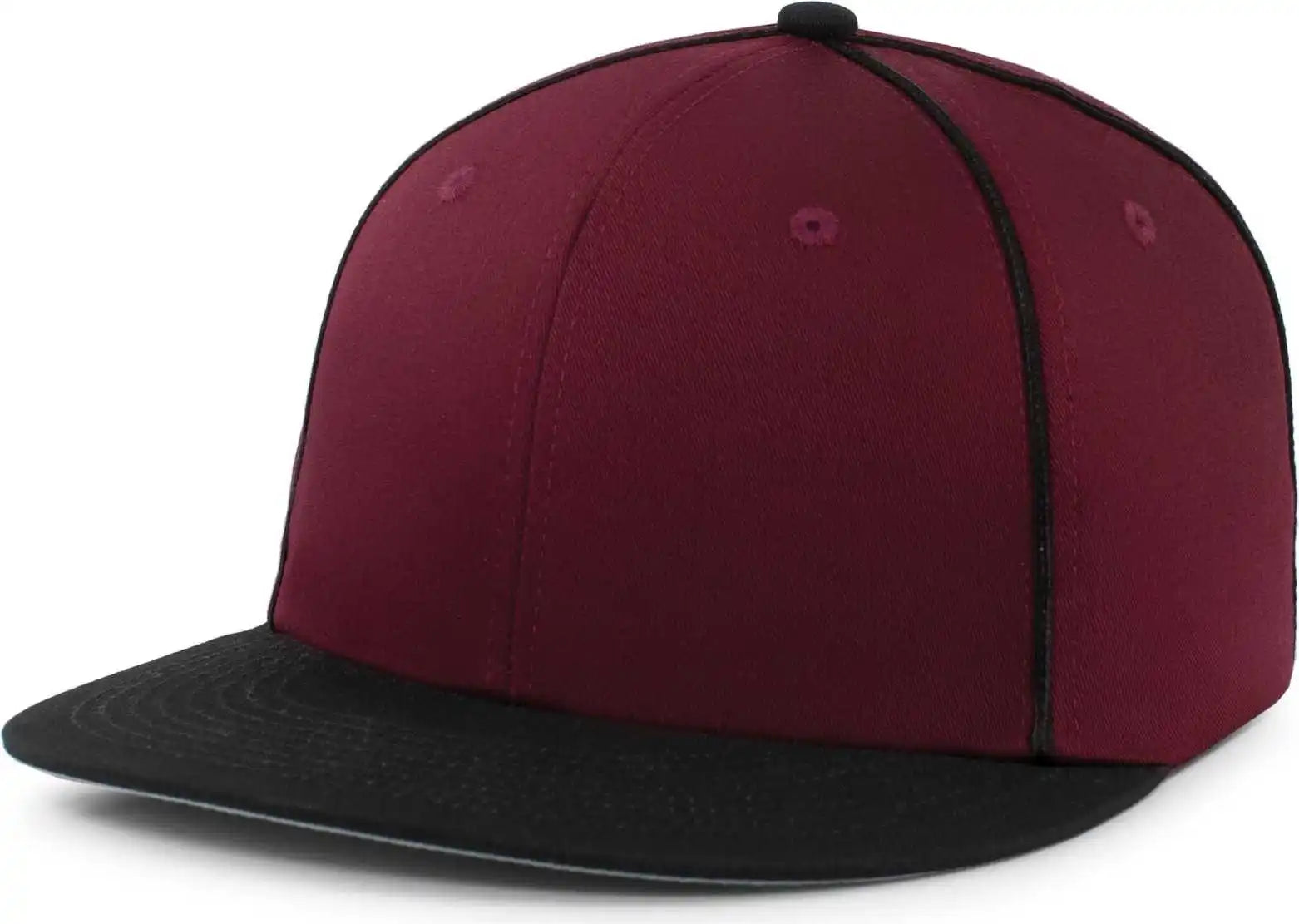 Pacific Headwear P820 Momentum Team Cap - Maroon Black - 7’’ 7 7/8’’