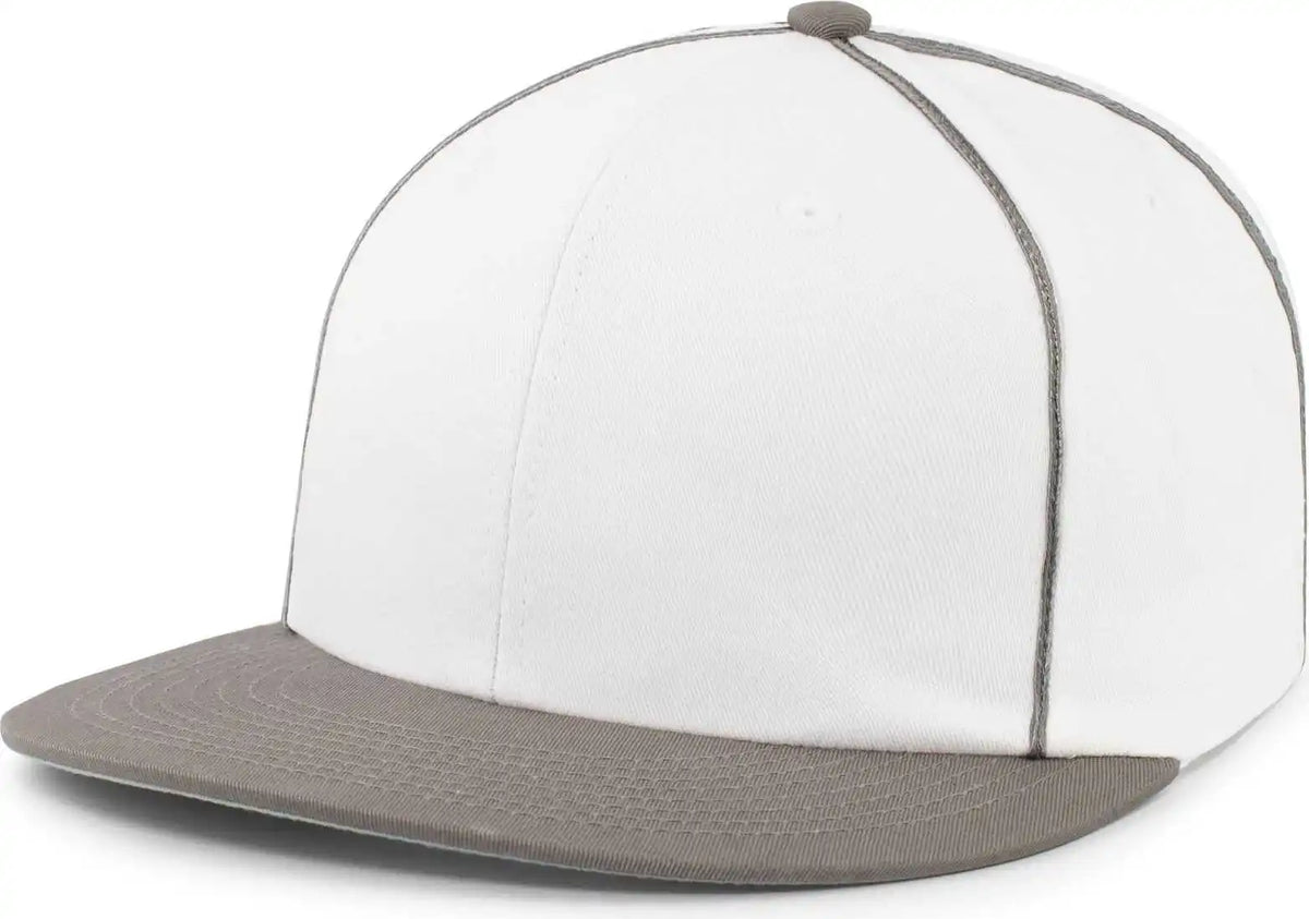 Pacific Headwear P820 Momentum Team Cap White Graphite Dark Gray / 7’’ 7 7/8’’