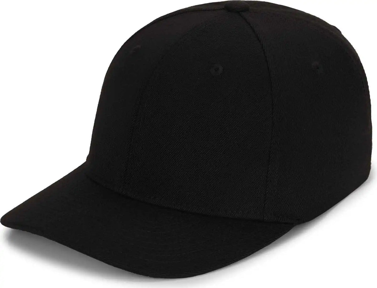 Pacific Headwear P821 Pro Wool Pacflex Cap Black / 6 1/2’’ 7’’