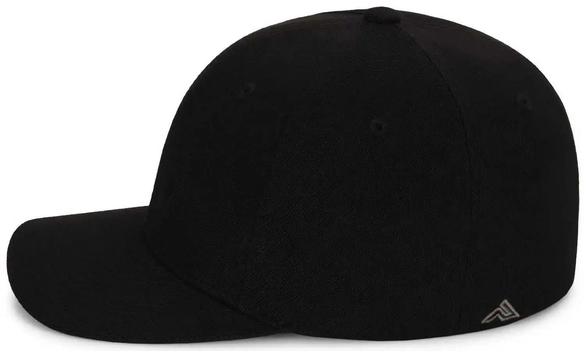 Pacific Headwear P821 Pro Wool Pacflex Cap Black