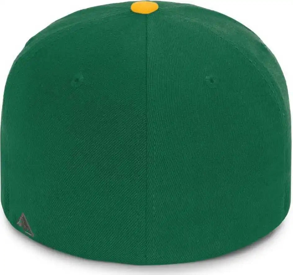 Pacific Headwear P821 Pro Wool Pacflex Cap Dark Green Gold