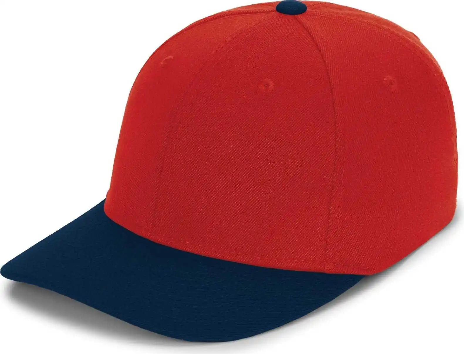 Pacific Headwear P821 Pro Wool Pacflex Cap - Red Navy - 6 1/2’’ 7’’