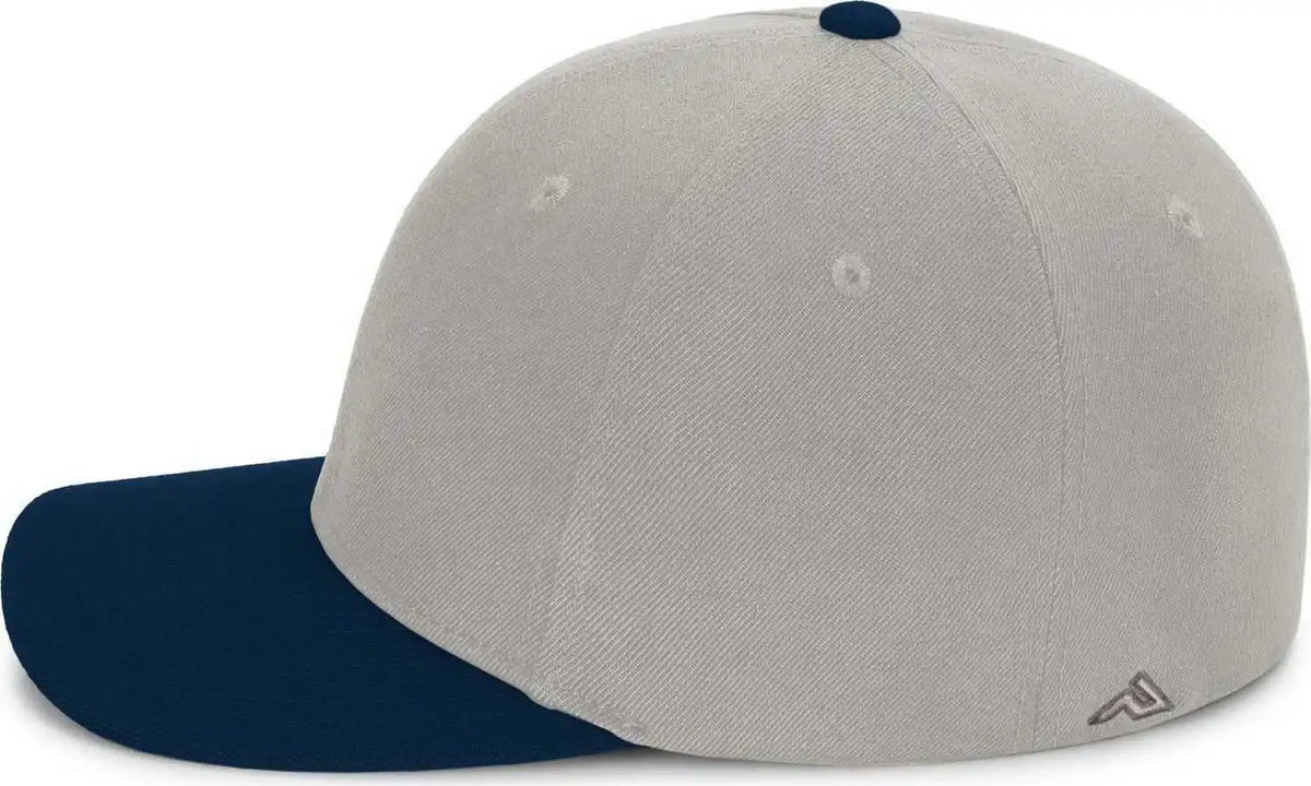Pacific Headwear P821 Pro Wool Pacflex Cap - Silver Navy