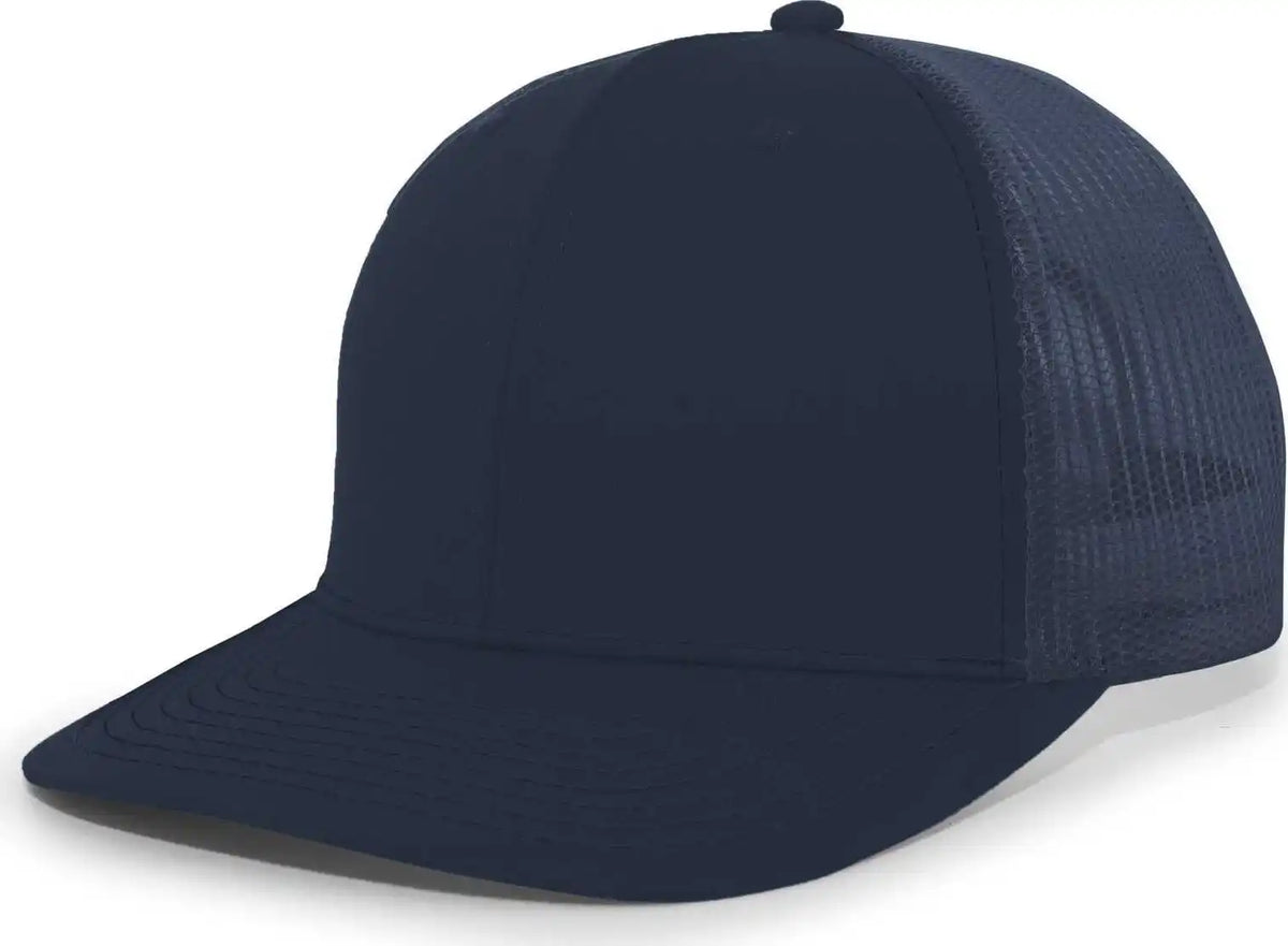 Pacific Headwear Pe10 Trucker Snapback Cap - Navy - 7’’ - 7 7/8’’