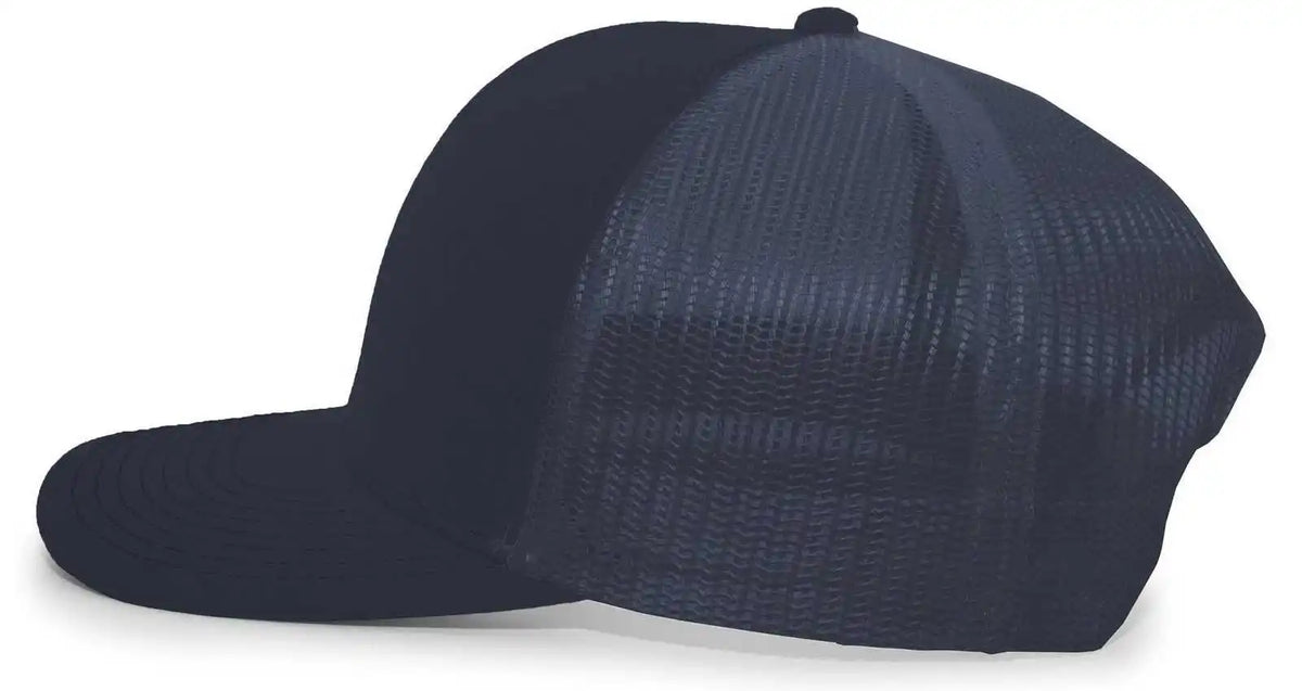 Pacific Headwear Pe10 Trucker Snapback Cap - Navy - 7’’ - 7 7/8’’