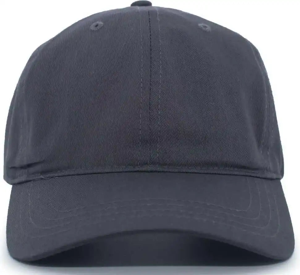 Pacific Headwear Pe8 Unstructured Buckle Back Cap - Graphite - Dark Gray / 7’’ - 7 7/8’’