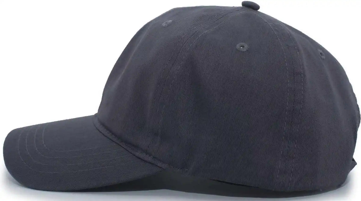 Pacific Headwear Pe8 Unstructured Buckle Back Cap Graphite Dark Gray / 7’’ 7 7/8’’