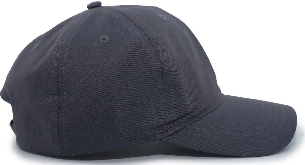 Pacific Headwear Pe8 Unstructured Buckle Back Cap Graphite Dark Gray / 7’’ 7 7/8’’