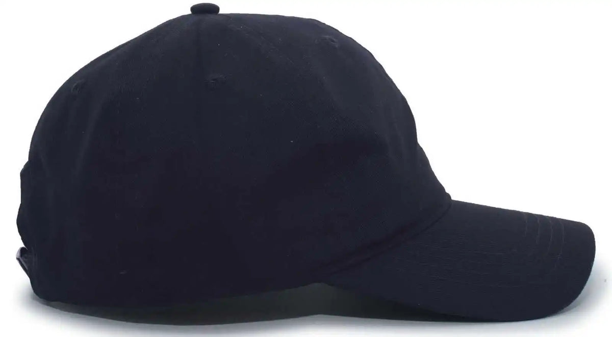 Pacific Headwear Pe8 Unstructured Buckle Back Cap - Navy - 7’’ - 7 7/8’’