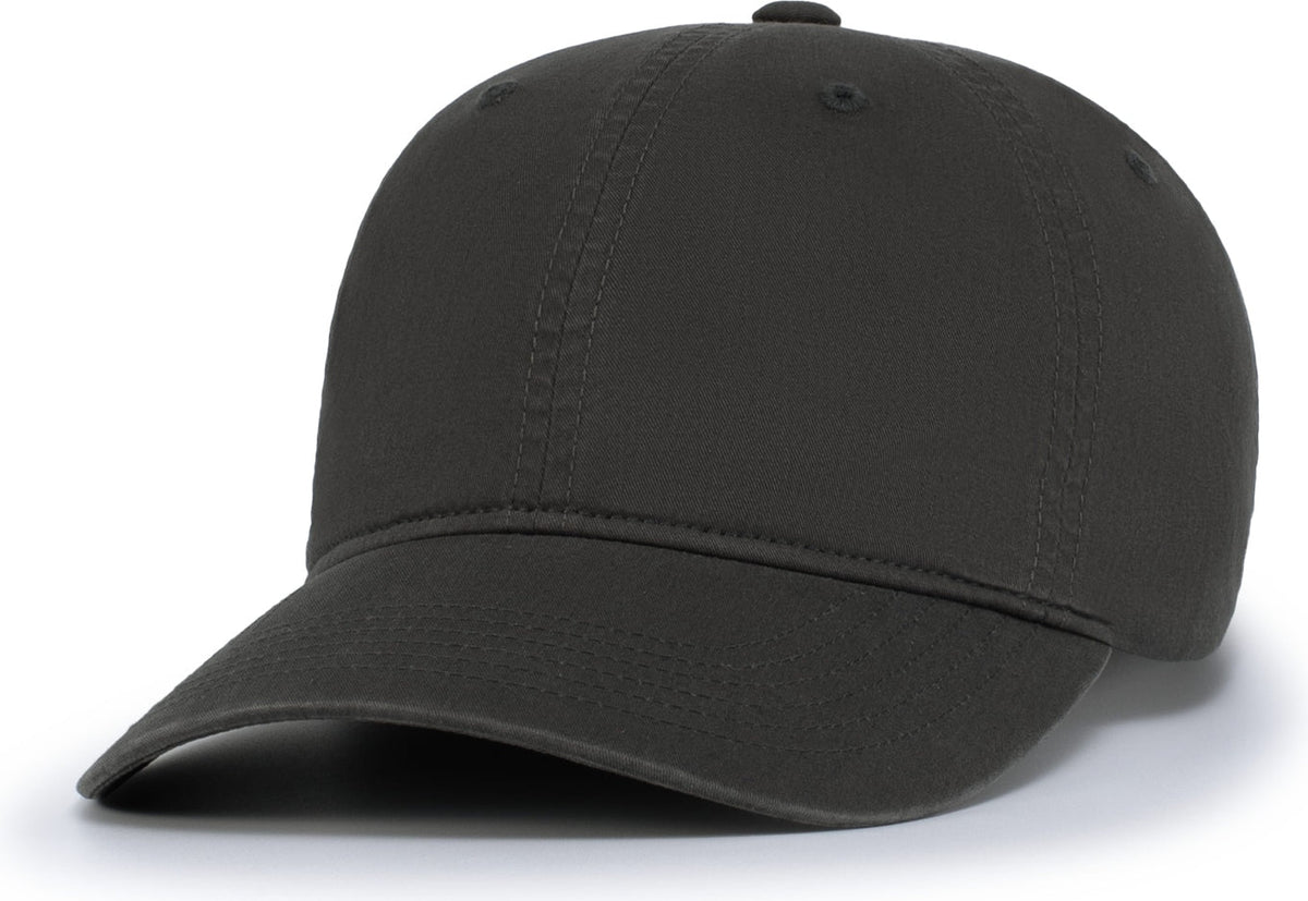 Pacific Headwear V57 Blank Vintage Buckle Strap Adjustable Cap - Charcoal - Dark Gray / Os