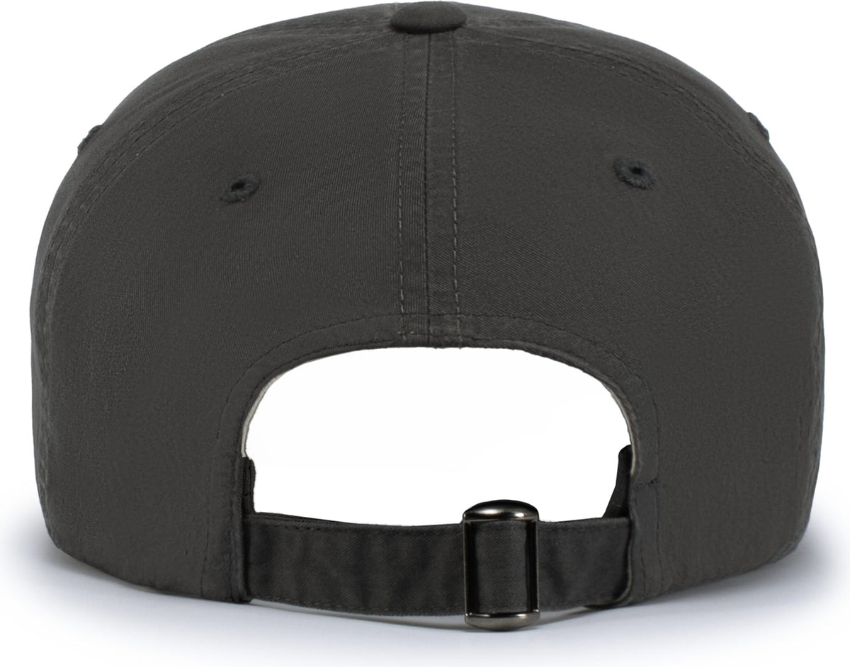 Pacific Headwear V57 Blank Vintage Buckle Strap Adjustable Cap - Charcoal - Dark Gray / Os