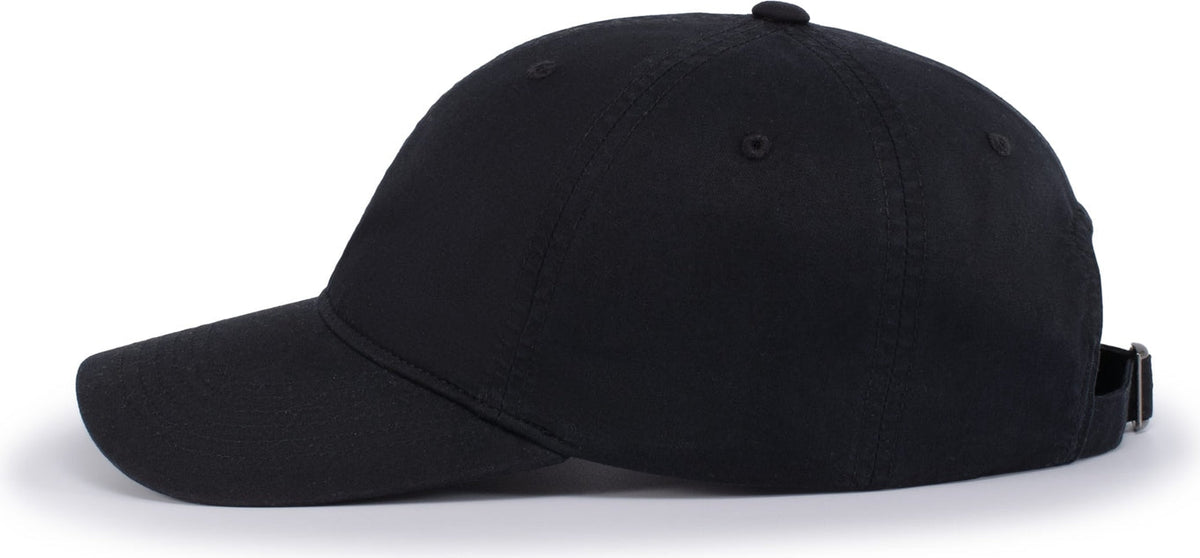 Pacific Headwear V57 Blank Vintage Buckle Strap Adjustable Cap - Black - Os