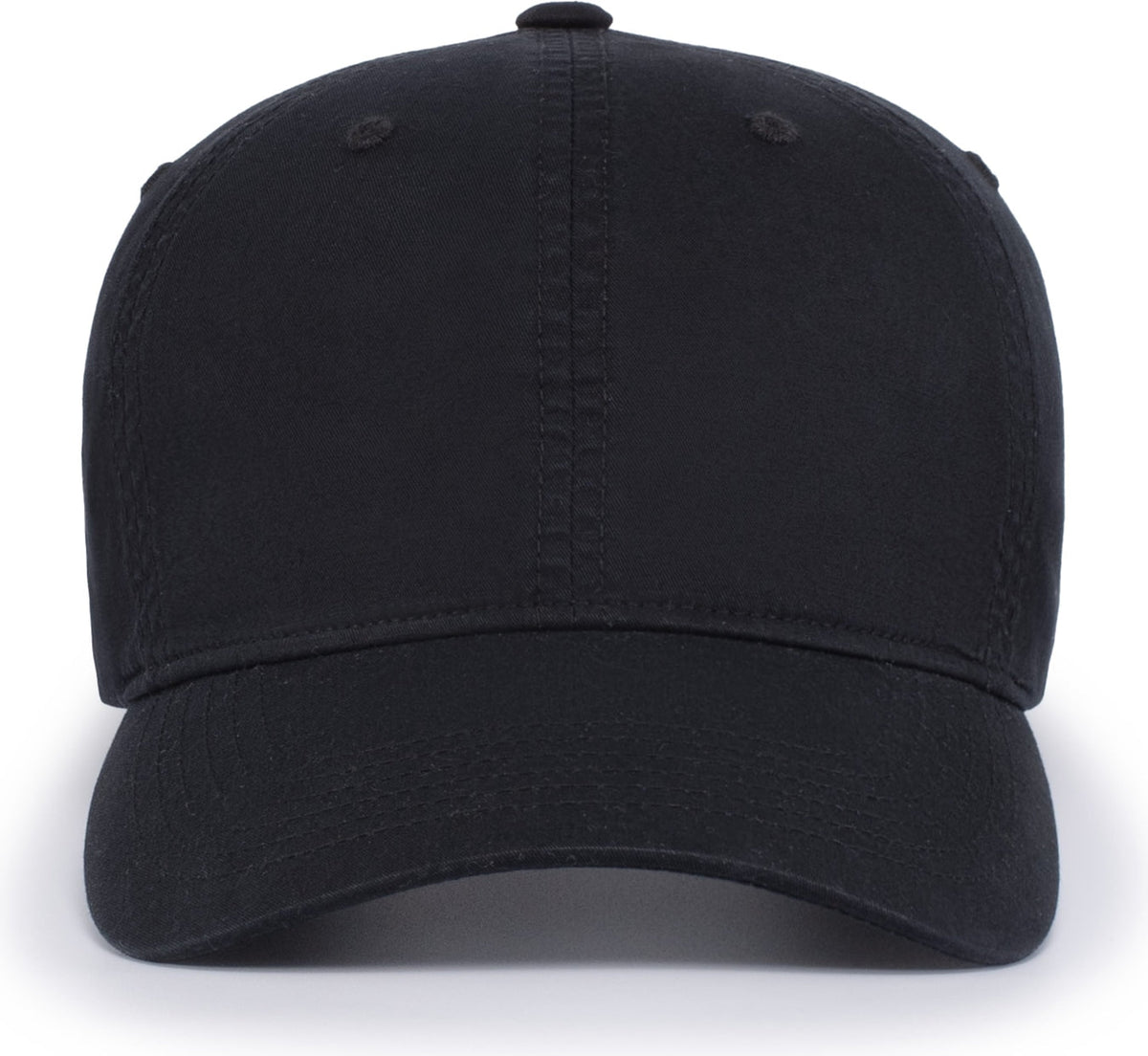 Pacific Headwear V57 Blank Vintage Buckle Strap Adjustable Cap - Black - Os