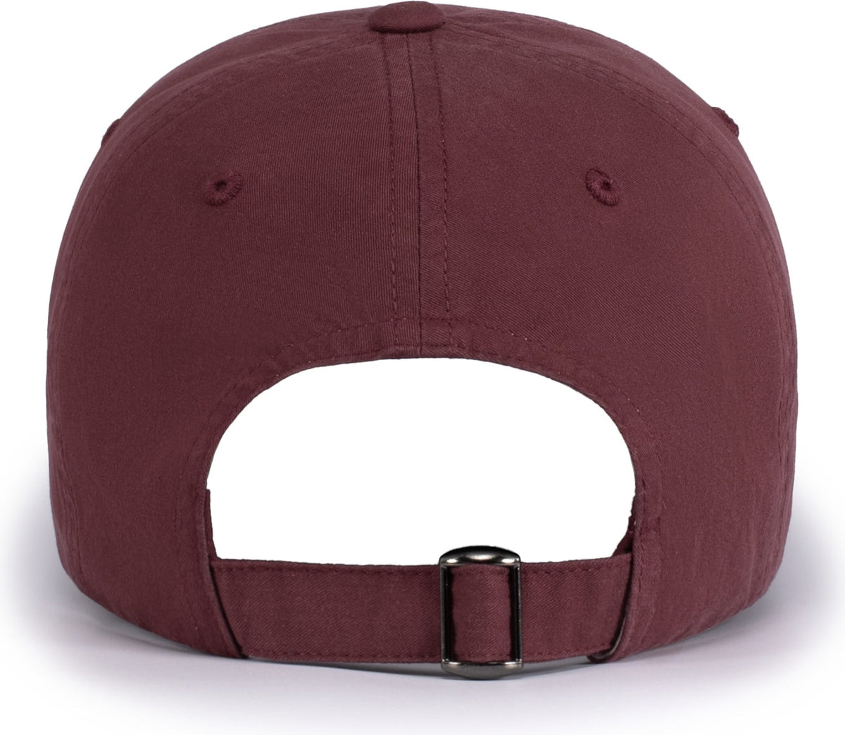 Pacific Headwear V57 Blank Vintage Buckle Strap Adjustable Cap - Maroon - Os