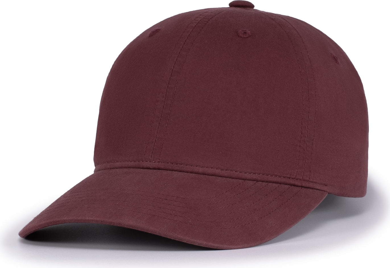 Pacific Headwear V57 Blank Vintage Buckle Strap Adjustable Cap - Maroon - Os