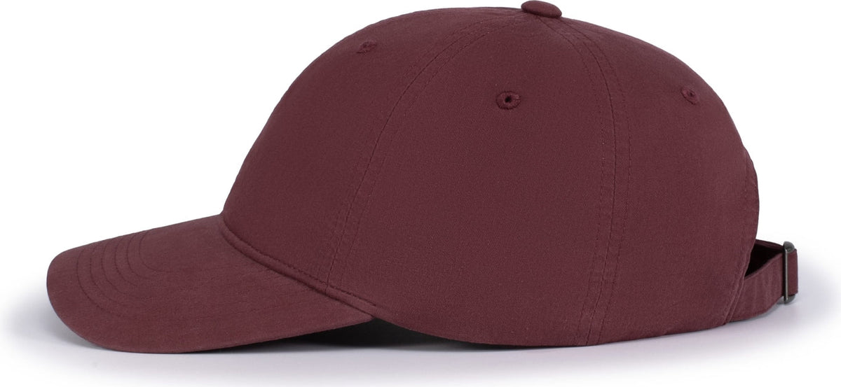 Pacific Headwear V57 Blank Vintage Buckle Strap Adjustable Cap - Maroon - Os