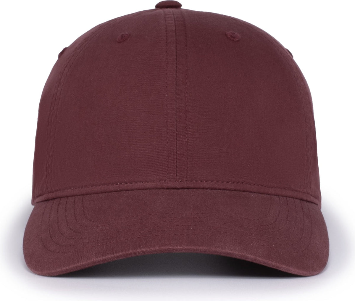 Pacific Headwear V57 Blank Vintage Buckle Strap Adjustable Cap - Maroon - Os