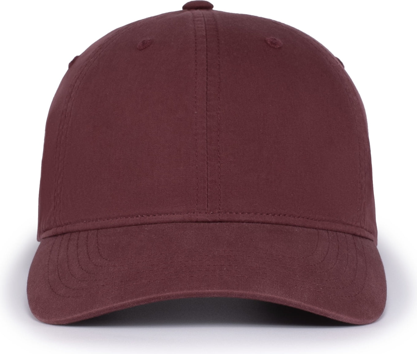Pacific Headwear V57 Blank Vintage Buckle Strap Adjustable Cap - Maroon - Os