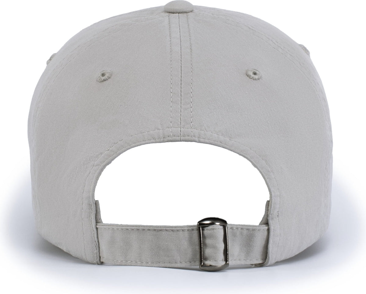 Pacific Headwear V57 Blank Vintage Buckle Strap Adjustable Cap - Silver - Light Gray / Os