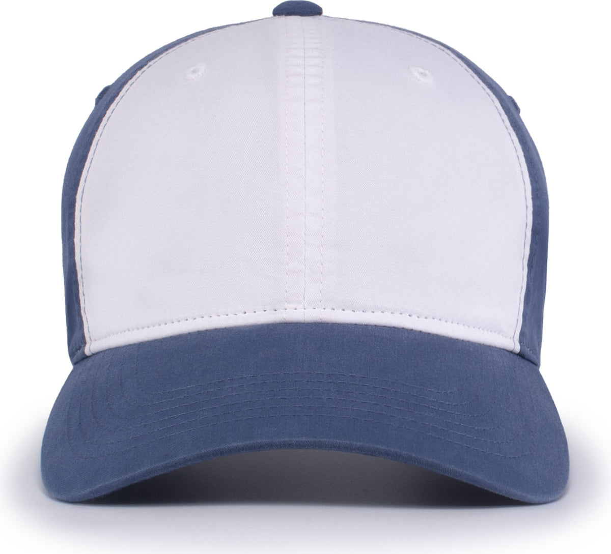 Pacific Headwear V57 Blank Vintage Buckle Strap Adjustable Cap - White Royal - Os