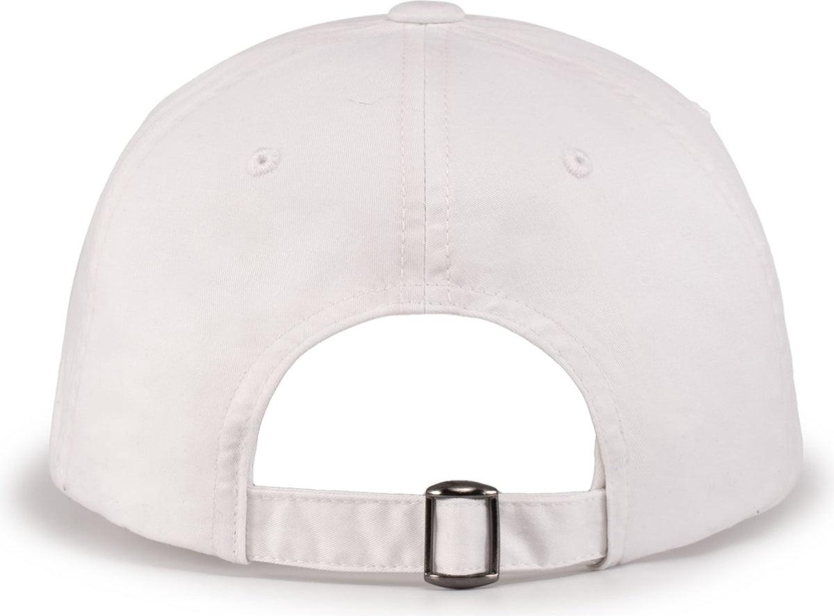 Pacific Headwear V57 Blank Vintage Buckle Strap Adjustable Cap - White - Os