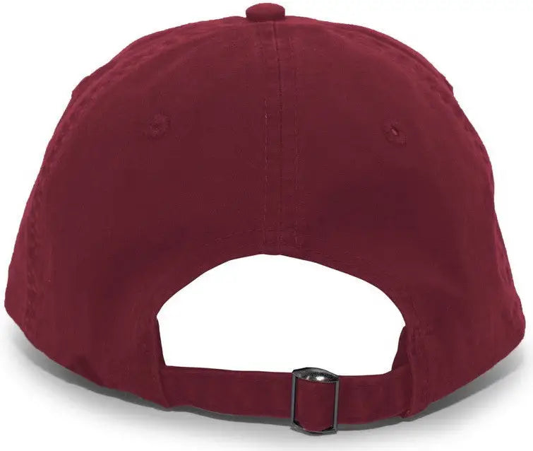 Pacific Headwear V57 Vintage Buckle Strap Adjustable Cap - Cardinal