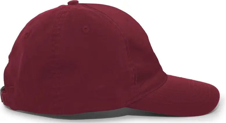 Pacific Headwear V57 Vintage Buckle Strap Adjustable Cap - Cardinal
