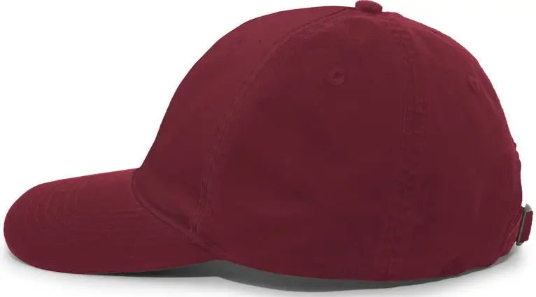 Pacific Headwear V57 Vintage Buckle Strap Adjustable Cap - Cardinal
