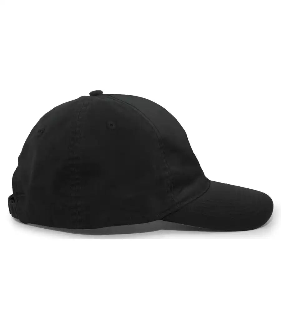 Pacific Headwear V57 Vintage Cotton Buckle Back Cap - Black - 7’’ - 7 7/8’’