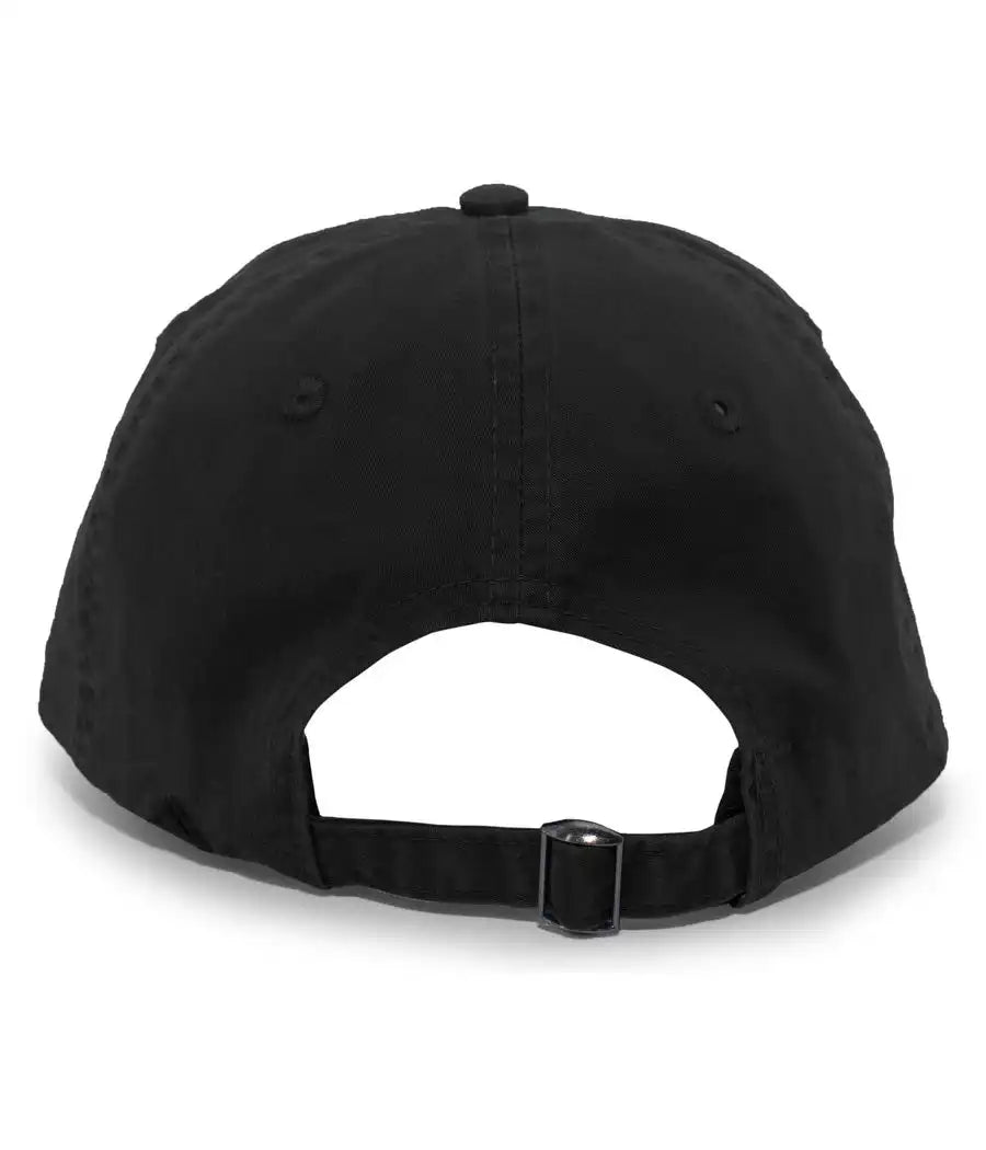 Pacific Headwear V57 Vintage Cotton Buckle Back Cap - Black - 7’’ - 7 7/8’’
