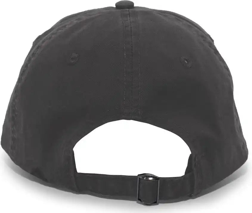 Pacific Headwear V57 Vintage Cotton Buckle Back Cap - Charcoal - Dark Gray / 7’’ - 7 7/8’’