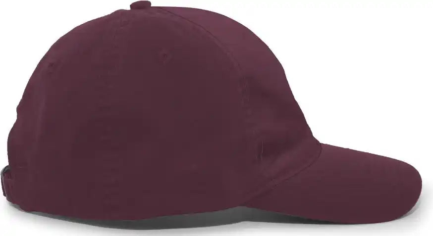 Pacific Headwear V57 Vintage Cotton Buckle Back Cap - Maroon - 7’’ - 7 7/8’’