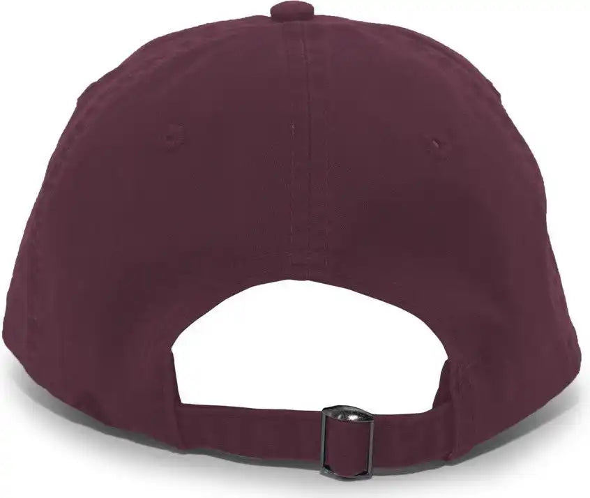 Pacific Headwear V57 Vintage Cotton Buckle Back Cap - Maroon - 7’’ - 7 7/8’’