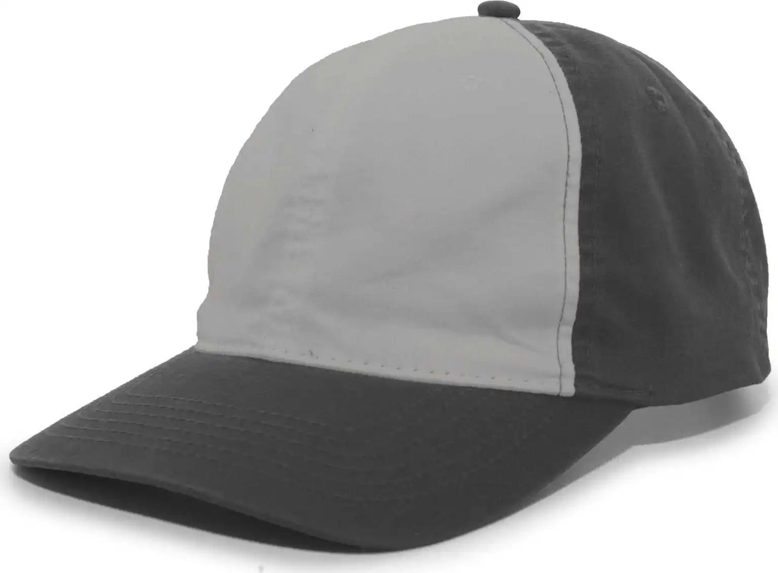 Pacific Headwear V57 Vintage Cotton Buckle Back Cap - Silver Charcoal - Light Gray Dark / 7’’ - 7 7/8’’