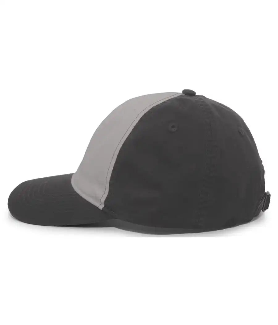 Pacific Headwear V57 Vintage Cotton Buckle Back Cap - Silver Charcoal - Light Gray Dark / 7’’ - 7 7/8’’
