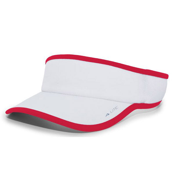 Pacific Lite Active Visor (u) (white/red) - Wht / Os