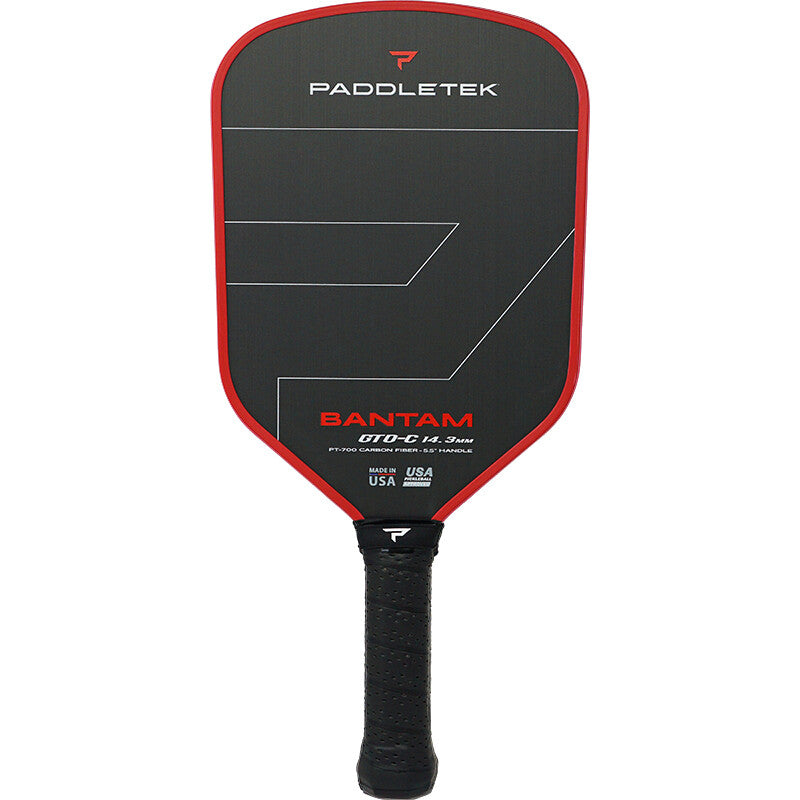 Paddletek Bantam GTO-C 14.3 Pickleball Paddle - Fire Red - HIT a Double