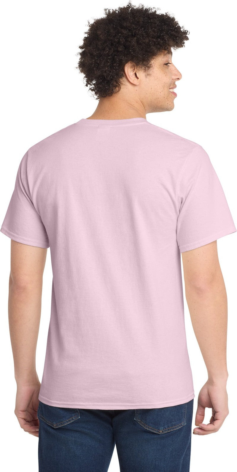 Pale Pink Port & Co Essential Tee. PC61