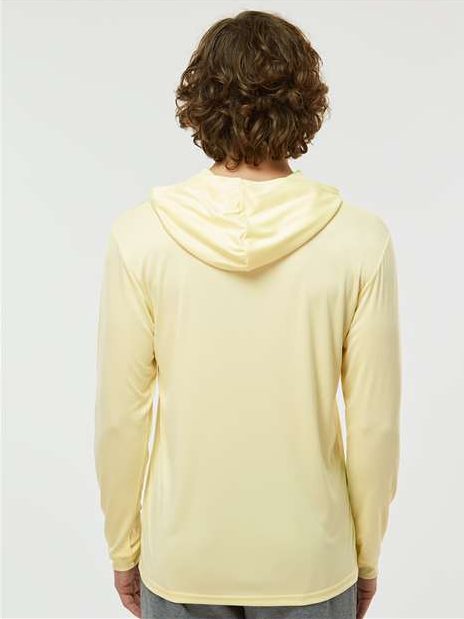 Pale Yellow Bahama Performance Hooded Long Sleeve T-Shirt - 220