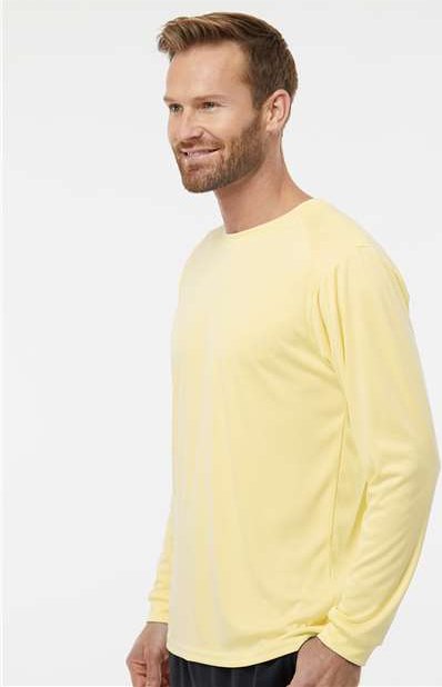 Pale Yellow Long Islander Performance Long Sleeve T-Shirt - 210