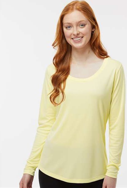 Pale Yellow Women's Long Islander Performance Long Sleeve T-Shirt - 214