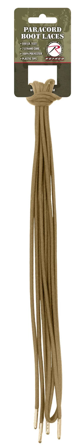 Paracord Boot Laces - Black / 54 Inches