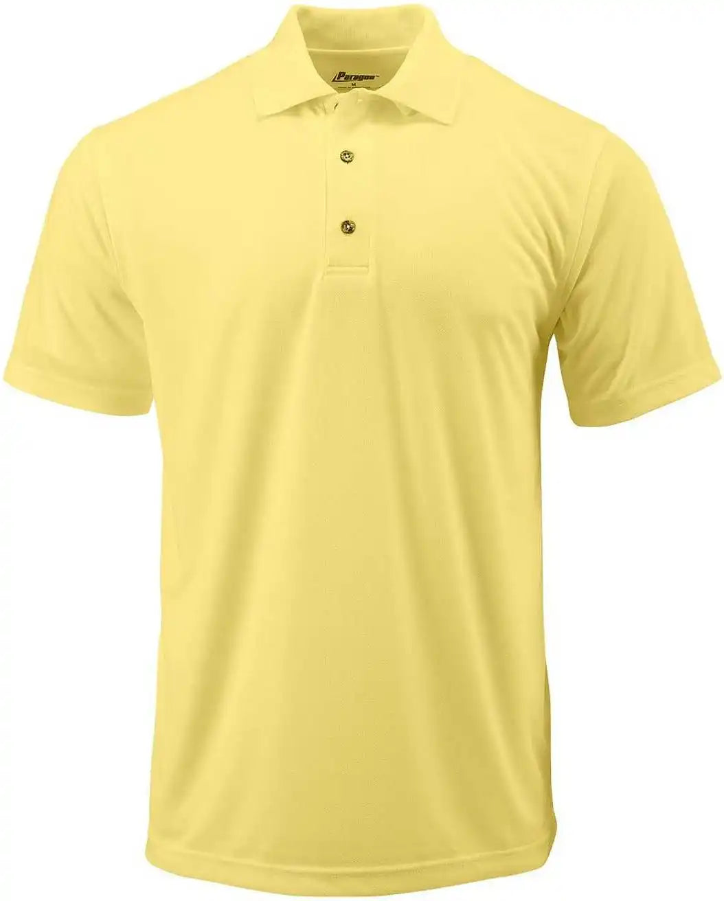 Paragon 100 Adult Solid Mesh Polo - Butter