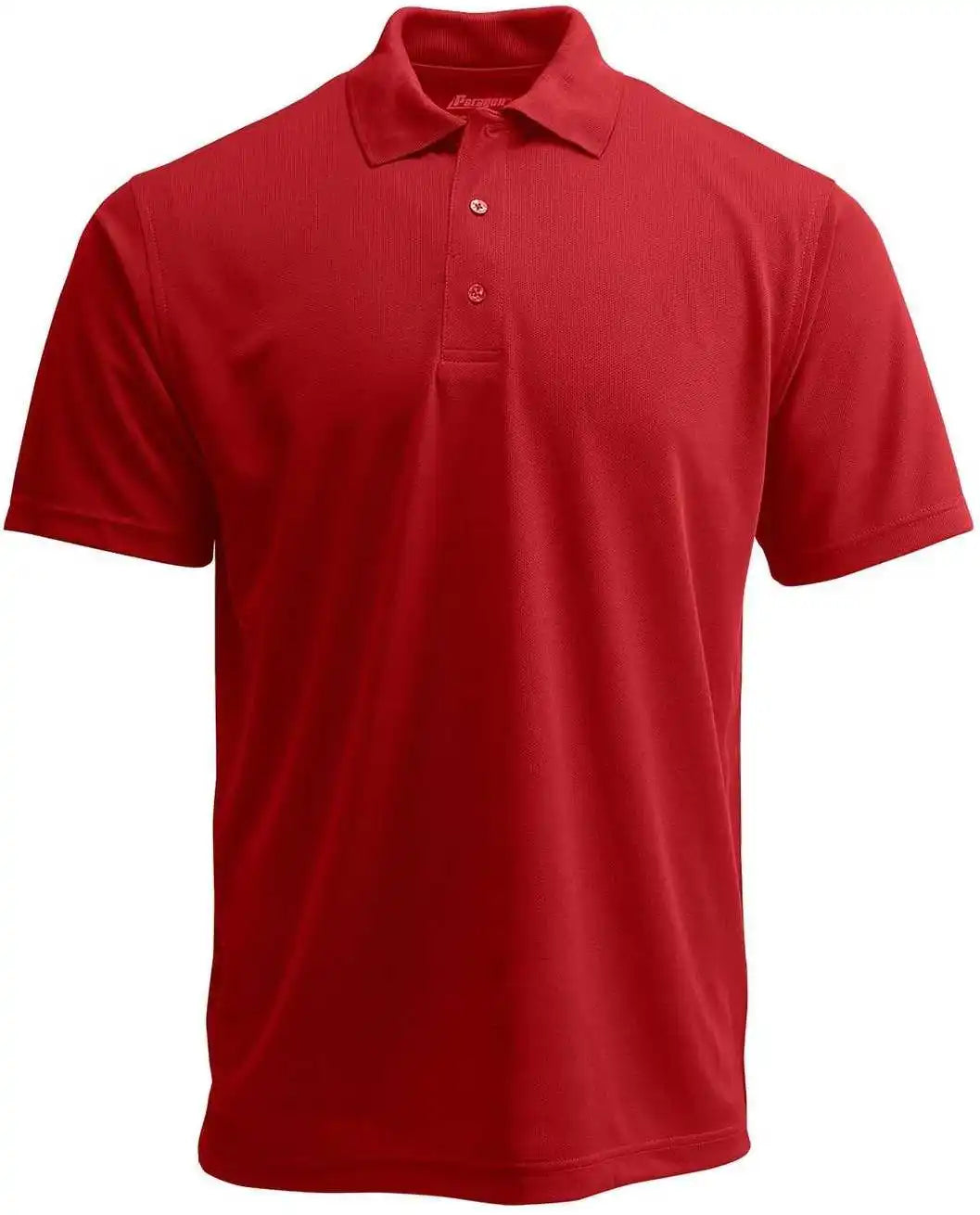 Paragon 100 Adult Solid Mesh Polo - Cardinal