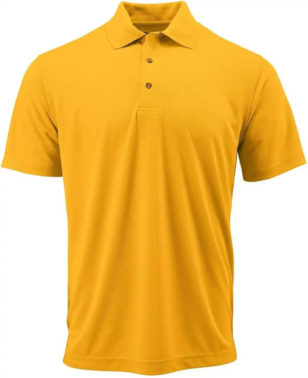 Paragon 100 Adult Solid Mesh Polo Gold