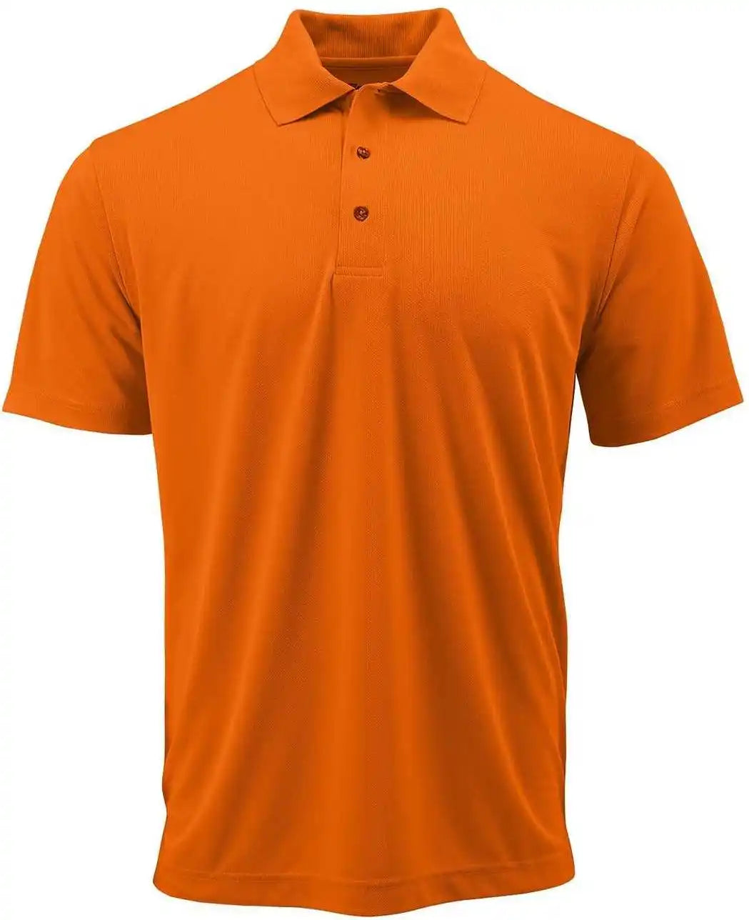 Paragon 100 Adult Solid Mesh Polo Orange